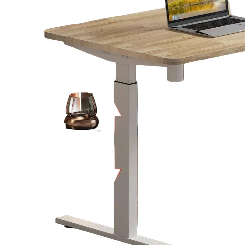 Escritorio eléctrico ajustable en altura – Mesa de pie y de ordenador para oficina en casa – Hierro – 113 x 75 cm